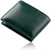 Mura Men's Bi-fold Wallet, Genuine Leather, Coin Purse, Prevents Skimming,