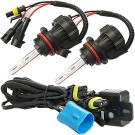 XENTEC 9007/9004/HB5 6000K Telescopic Bixenon HID Xenon Bulb x 1 pair + cable adapter (Ultra White)