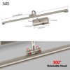 Aipsun 23.6" Brushed Nickel Picture Lights for Wall Rechargeable,12000mAh LED