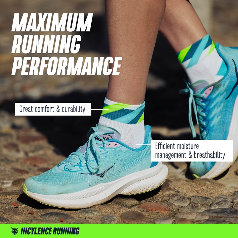 INCYLENCE Running Socks for Men and Women with Light Compression