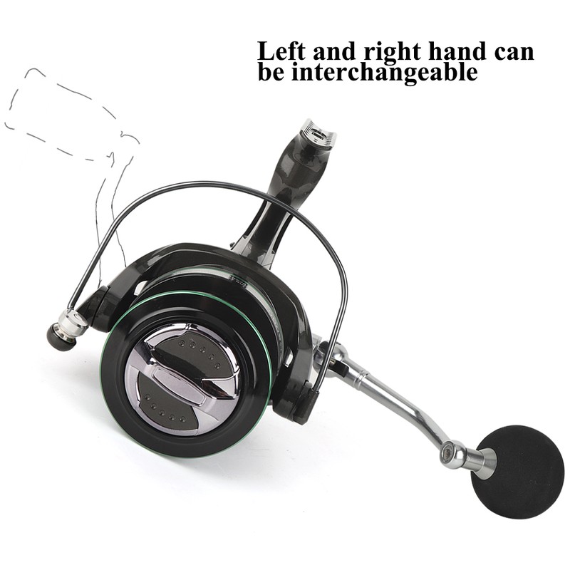 Metal Long Shot Casting Large Right/Left Hand Interchangeable Saltwater Spinning