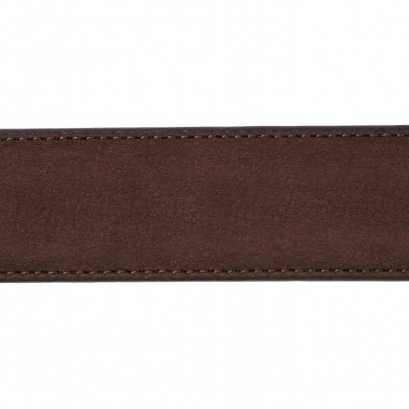 Ojier KE21228-39-BROWN Men's Belt, Genuine Leather, Cowhide Leather, Suede Nubuck,