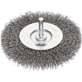 Vigor V6803-100 Silver Disc Brush 100mm Diameter 6mm