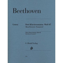 3 Piano Sonatas [Kurfürsten] WoO 47 - piano - (HN 255)