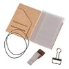Passport Size Travelers Notebook Accessories Kit - Kraft File Folder,