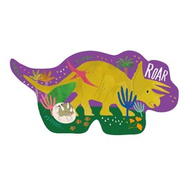 Floss & Rock 41P3663 Dino Shaped Jigsaw with Shaped Box, 12-Piece Set