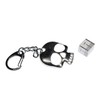 Miniblings Skull Key Chain Pendant Key Ring Skull Silver
