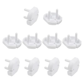 Heyiarbeit 30pcs Outlet Covers Child Proof Plug Cover Electrical Protector Safety Caps for Home Office Electrical Outlets Child Safety Socket Cover 2 Holes White