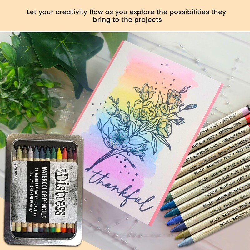 Tim Holtz Distress Watercolor Pencil 12/Pkg-Set 5