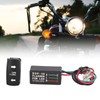 Turn Signal Rocker Switch LED Waterproof Anti Shock 240W Motorcycle
