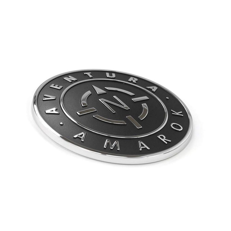 Volkswagen AVENTURA Badge Side Roll Bar Emblem, Metal, Chrome, Satin