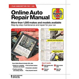 Haynes Manual EAC1111 Car Maintenance Online Auto Repair Manual Access Card with 1,000 Make and Models