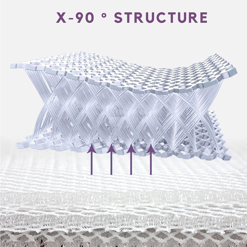 KASENTEX Indoor/Outdoor Seat Cushion with Ties, Lightweight Water Resistant Chair