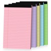 Ciphyfee 5pcs Small Note Pads, Colored Notepads 5x8 College Ruled