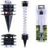 Vilde Outdoor Garden Thermometer with Ground Spike 23 cm White