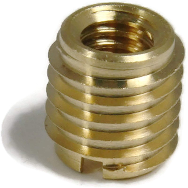 Brass Thread Inserts for Wood - Threaded Inserts #8-32 x
