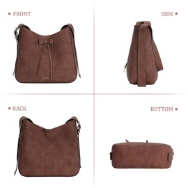 ICOLRAE Womens Tote Bag With Bowknot Decoration For Women Faux Leather Shoulder Bag Work Large Casual Handbag