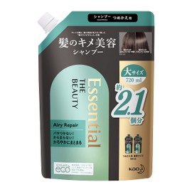 Essential The Beauty Hair Texture Beauty Shampoo, Airy Repair, Refill 24.3 fl oz (720 ml), Damage Repair, Hair Care, Smooth