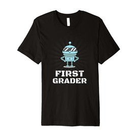 First Grader 2021 Back To School Robot Sunglasses Boys Premium T-Shirt