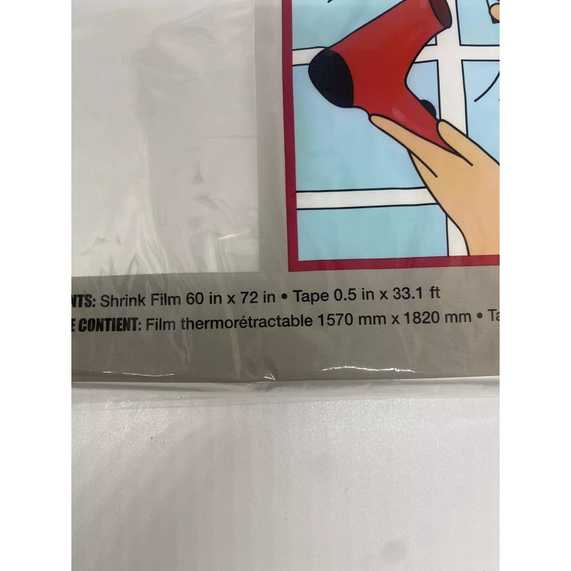 Tool Bench Window Insulation Kit Shrink Film Clear Keep out
