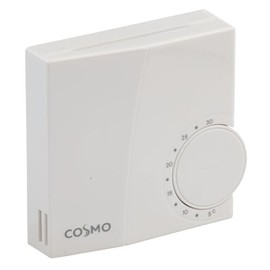 Room Thermostat Electronic 230 V Heating Surface-Mounted Pure White Temperature Controller with Valve Protection Function