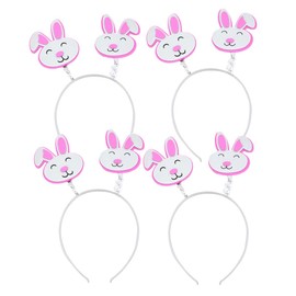 Storm&Lighthouse 4x Bunny Easter Head Boppers with Glitter Headband Easter Rabbit Headband Kids Deely Boppers Fancy Dress