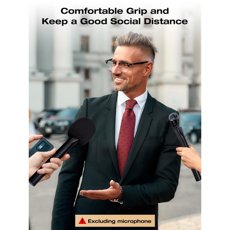 SUNMON Microphone Handheld Adapter with Foam Set for Dji Mini