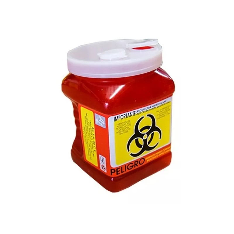 A1 10 Piezas Bote Punzocortantes Y Biológico Infecciosos 1 Lt