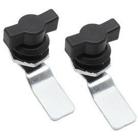 Kyuionty 2 Pcs Thumb Operated Offset Cam Lock, T Handle Thumb Cam Lock Swing Knob Turn Latch for Machine Cabinet Drawer