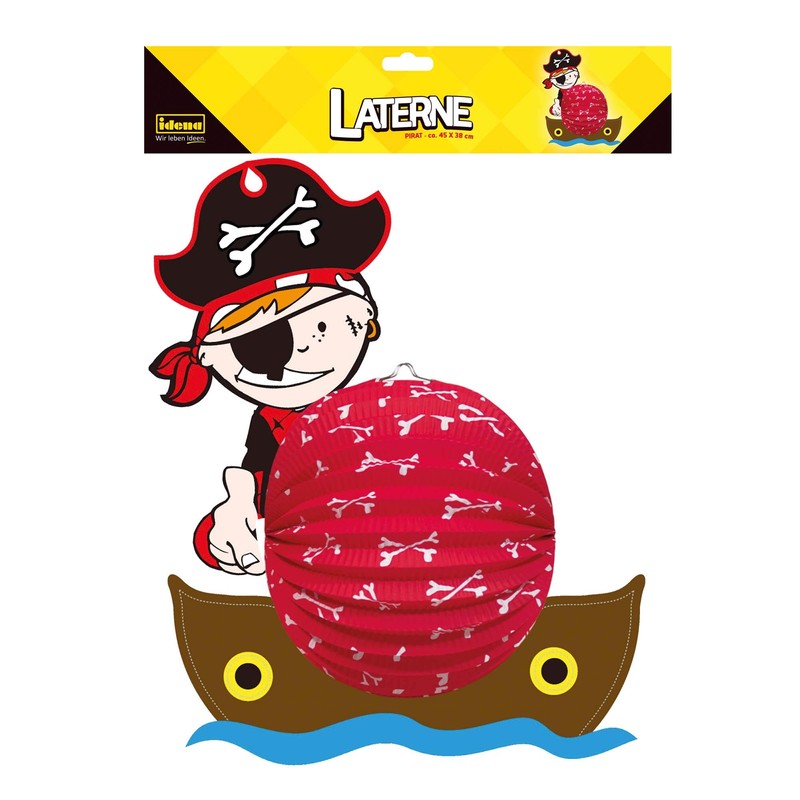 Idena - Pirate lantern, size 45 x 38 cm, paper,