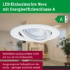 Paulmann Nova Coin 92455 LED Recessed Light Round 84 mm