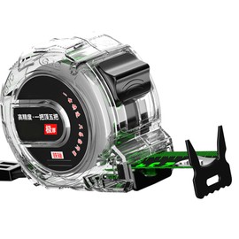 Thick Stainless Steel Retractable Tape Measure for Woodworking, Clear Case Included (7.5m / 24.6ft)