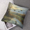 2 Packs Mallard Duck Jungle Lake Throw Pillow Covers for