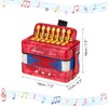 MECCANIXITY Accordion, 10 Keys Bass Button Accordion Mini Musical Instrument