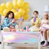 5 Stück Holografische Tischdecken 137×274 cm Bunt Glitzer Tischdecke Party