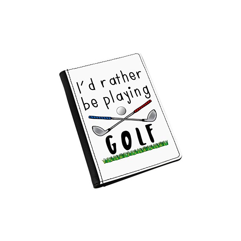 Gift Base I'd Rather Be Playing Golf Passport Holder Cover