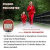 PINGKO Best Pedometer for Walking Accurately Track Steps Multi-Function Portable