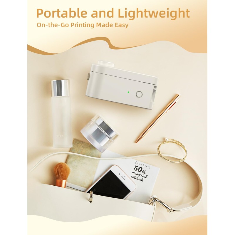 Makeid L1 Label Maker Machine with Tape - Portable &