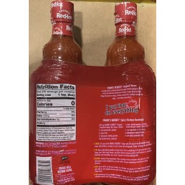 Frank's RedHot FRANKS RED HOT ORIGINAL Cayenne Pepper Sauce VALUE PACK - 2 PACK 25 oz Bottles