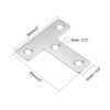 uxcell Flat T Shape Repair Mending Plate, 50mmx50mm, Stainless Steel