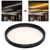Gold Streak Digital Camera Lens Filter Antiscratch Optical Glass Aluminum