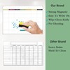 JaoNanl Dry Erase Magnetic Fridge Planner Chart Set - Monthly