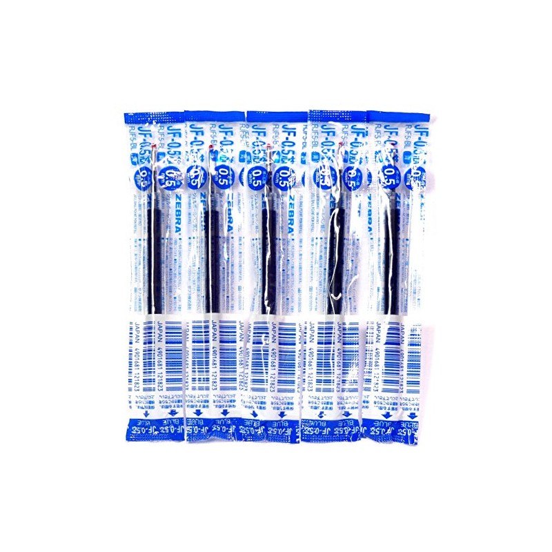 Zebra 0.5mm Blue Ink Refill (JF-0.5), for Zebra Sarasa Clip
