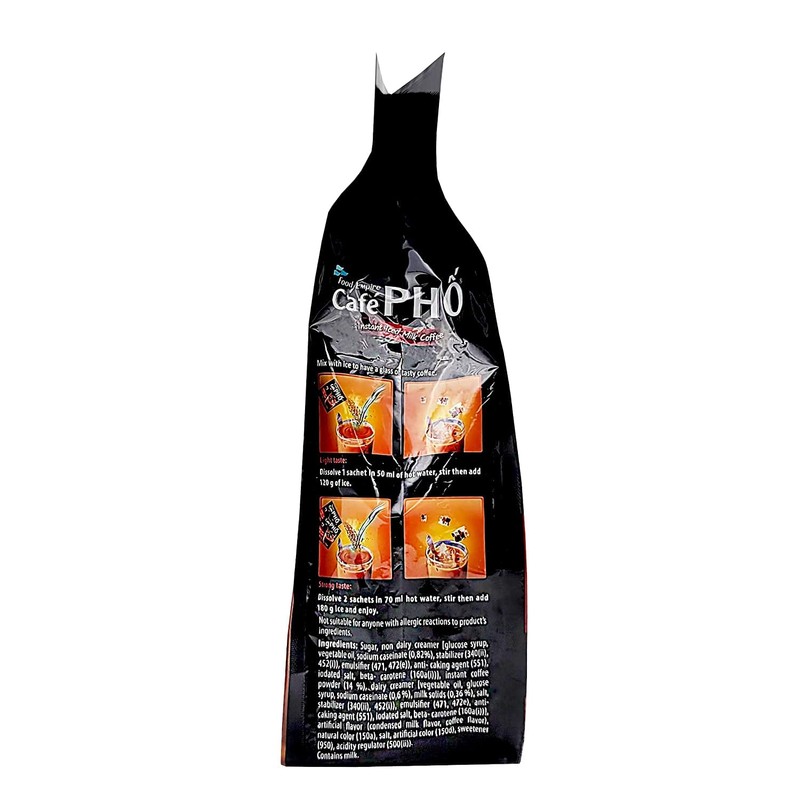 Cafe Pho Vietnamese 3in1 Instant Coffee Mix, Iced Milk Coffee,