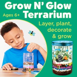 Creativity for Kids Grow 'N Glow Terrarium Kit for Kids - Educational Science Kits Ages 6-8+, Kids Gifts for Boys and Girls, Craft and STEM Projects | Creativity for Kids