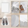 100 Pack Plastic Drawstring Bags Large Clear Shoe Bags for