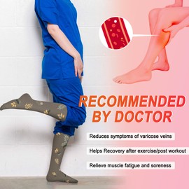4 Pairs Compression Socks for Women Circulation-Best Support for Nurses,Running,Athletic,Travel L-XL