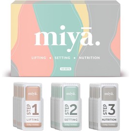 MIYA LASH Set 2 En 1 De Loción Para Laminación De Cejas Y Lifting De Pestañas Repuesto De Sobre Para Kit De Lifting De Pestañas Y Permanente De Cejas Lociones De Fijación Y Lifting De 3 Paso