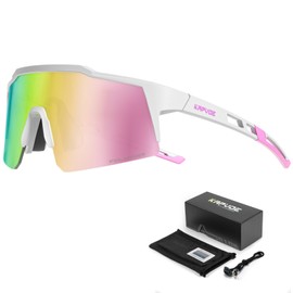 KAPVOE Polarised Children's Sports Sunglasses Baseball Glasses for Boys Girls Teenagers Cycling Running Softball TR90 Frame UV400 Protection 8-15 Years Old
