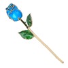 24K Gold Plating Rose Flower with Base Gift for Valentines